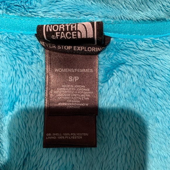 The North Face Blue Osito Furry Jacket Small - Picture 3 of 7